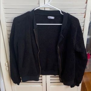 Fuzzy Black Jacket
